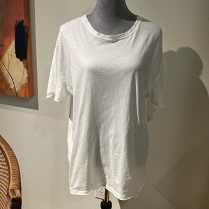 Free People oversized white T-shirt, extra small